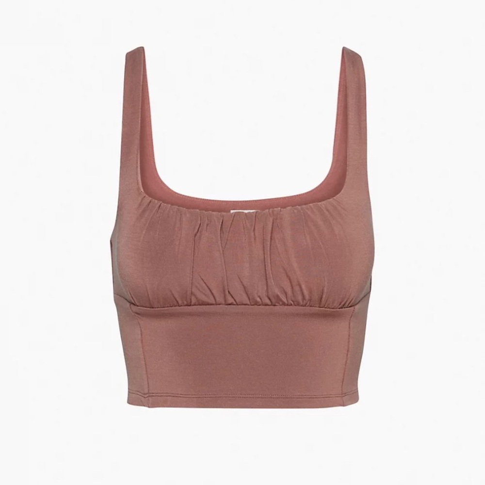 Aritzia Wilfred Free Orbit Tank (dark blush)